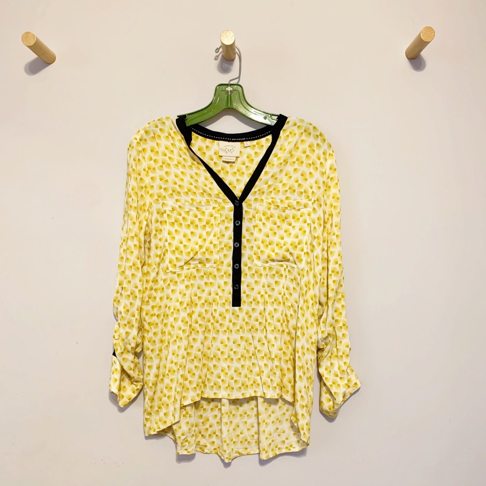 Anthropologie Vanessa Virginia Honore Blouse Top